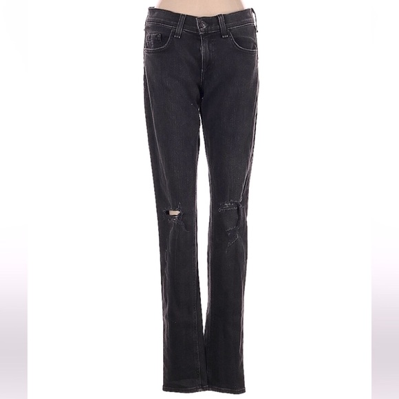 Rag & Bone Destroyed Skinny Jean - Picture 6 of 10